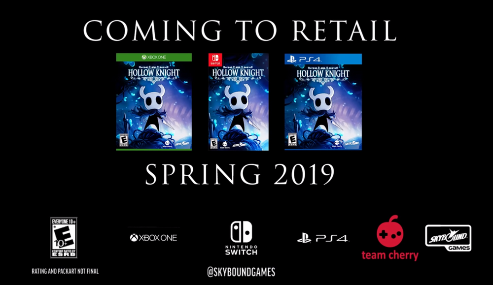 Annunciata la versione fisica di Hollow Knight per Playstation 4, Xbox One e Nintendo Switch.png Annunciata la versione fisica di Hollow Knight per Playstation 4, Xbox One e Nintendo Switch.png